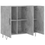 Aparador de madera de ingeniería gris hormigón 90x34x80 cm de vidaXL, Aparadores - Ref: Foro24-828104, Precio: 82,29 €, Descu...
