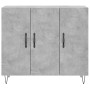 Aparador de madera de ingeniería gris hormigón 90x34x80 cm de vidaXL, Aparadores - Ref: Foro24-828104, Precio: 82,29 €, Descu...