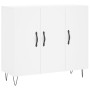 Aparador de madera de ingeniería blanco 90x34x80 cm de vidaXL, Aparadores - Ref: Foro24-828100, Precio: 95,82 €, Descuento: %