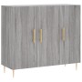 Aparador de madera de ingeniería gris Sonoma 90x34x80 cm de vidaXL, Aparadores - Ref: Foro24-828098, Precio: 79,21 €, Descuen...