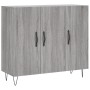 Aparador de madera de ingeniería gris Sonoma 90x34x80 cm de vidaXL, Aparadores - Ref: Foro24-828106, Precio: 88,33 €, Descuen...