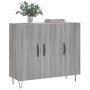 Aparador de madera de ingeniería gris Sonoma 90x34x80 cm de vidaXL, Aparadores - Ref: Foro24-828106, Precio: 88,33 €, Descuen...