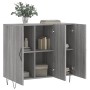 Aparador de madera de ingeniería gris Sonoma 90x34x80 cm de vidaXL, Aparadores - Ref: Foro24-828106, Precio: 88,33 €, Descuen...