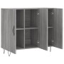Aparador de madera de ingeniería gris Sonoma 90x34x80 cm de vidaXL, Aparadores - Ref: Foro24-828106, Precio: 88,33 €, Descuen...