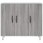Aparador de madera de ingeniería gris Sonoma 90x34x80 cm de vidaXL, Aparadores - Ref: Foro24-828106, Precio: 88,33 €, Descuen...