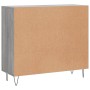 Aparador de madera de ingeniería gris Sonoma 90x34x80 cm de vidaXL, Aparadores - Ref: Foro24-828106, Precio: 88,33 €, Descuen...