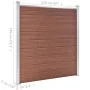 Valla de jardín de WPC marrón 1045x186 cm de vidaXL, Paneles de vallas - Ref: Foro24-3053211, Precio: 1,00 €, Descuento: %