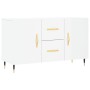 Aparador de madera de ingeniería blanco brillante 100x36x60 cm de vidaXL, Aparadores - Ref: Foro24-828150, Precio: 115,66 €, ...