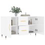 Aparador de madera de ingeniería blanco brillante 100x36x60 cm de vidaXL, Aparadores - Ref: Foro24-828150, Precio: 115,66 €, ...