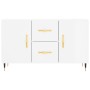 Aparador de madera de ingeniería blanco brillante 100x36x60 cm de vidaXL, Aparadores - Ref: Foro24-828150, Precio: 115,66 €, ...