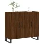 Aparador de madera de ingeniería marrón roble 90x34x80 cm de vidaXL, Aparadores - Ref: Foro24-828139, Precio: 82,33 €, Descue...