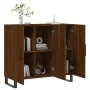 Aparador de madera de ingeniería marrón roble 90x34x80 cm de vidaXL, Aparadores - Ref: Foro24-828139, Precio: 82,33 €, Descue...