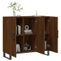 Aparador de madera de ingeniería marrón roble 90x34x80 cm de vidaXL, Aparadores - Ref: Foro24-828139, Precio: 85,70 €, Descue...