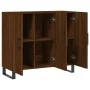Aparador de madera de ingeniería marrón roble 90x34x80 cm de vidaXL, Aparadores - Ref: Foro24-828139, Precio: 82,33 €, Descue...