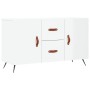 Aparador de madera de ingeniería blanco brillante 100x36x60 cm de vidaXL, Aparadores - Ref: Foro24-828142, Precio: 88,77 €, D...