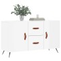 Aparador de madera de ingeniería blanco brillante 100x36x60 cm de vidaXL, Aparadores - Ref: Foro24-828142, Precio: 88,77 €, D...