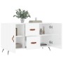 Aparador de madera de ingeniería blanco brillante 100x36x60 cm de vidaXL, Aparadores - Ref: Foro24-828142, Precio: 88,77 €, D...