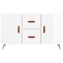 Aparador de madera de ingeniería blanco brillante 100x36x60 cm de vidaXL, Aparadores - Ref: Foro24-828142, Precio: 88,77 €, D...