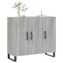 Sonoma gray engineered wood sideboard 90x34x80 cm by vidaXL, Sideboards - Ref: Foro24-828138, Price: 98,84 €, Discount: %
