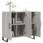 Sonoma gray engineered wood sideboard 90x34x80 cm by vidaXL, Sideboards - Ref: Foro24-828138, Price: 98,84 €, Discount: %