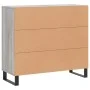 Sonoma gray engineered wood sideboard 90x34x80 cm by vidaXL, Sideboards - Ref: Foro24-828138, Price: 98,84 €, Discount: %