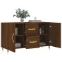 Aparador de madera de ingeniería roble marrón 100x36x60 cm de vidaXL, Aparadores - Ref: Foro24-828155, Precio: 105,98 €, Desc...