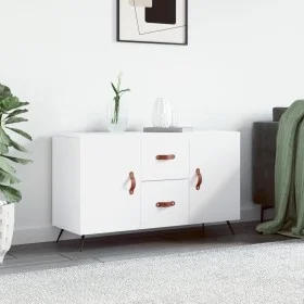 Aparador de madera de ingeniería blanco 100x36x60 cm de vidaXL, Aparadores - Ref: Foro24-828140, Precio: 82,89 €, Descuento: %