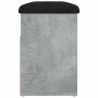 Banco zapatero madera de ingeniería gris hormigón 82x32x45,5 cm en Bancos para recibidores y almacenamiento | Comprar online en 