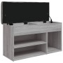Banco zapatero madera de ingeniería gris Sonoma 82x32x45,5 cm en Bancos para recibidores y almacenamiento | Comprar online en Fo