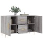 Aparador de madera de ingeniería gris Sonoma 100x36x60 cm de vidaXL, Aparadores - Ref: Foro24-828162, Precio: 85,11 €, Descue...