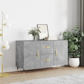 Aparador de madera de ingeniería gris hormigón 100x36x60 cm de vidaXL, Aparadores - Ref: Foro24-828152, Precio: 121,15 €, Des...