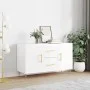 Hochglanzweißes Sideboard aus Holzwerkstoff, 100 x 36 x 60 cm von vidaXL, Sideboards - Ref: Foro24-828158, Preis: 111,48 €, R...