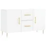 Hochglanzweißes Sideboard aus Holzwerkstoff, 100 x 36 x 60 cm von vidaXL, Sideboards - Ref: Foro24-828158, Preis: 111,48 €, R...