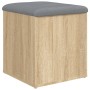 Banco de almacenaje roble Sonoma 42x42x45 cm madera de ingeniería en Bancos para recibidores y almacenamiento | Comprar online e