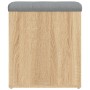 Banco de almacenaje roble Sonoma 42x42x45 cm madera de ingeniería en Bancos para recibidores y almacenamiento | Comprar online e