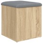 Banco de almacenaje roble Sonoma 42x42x45 cm madera de ingeniería en Bancos para recibidores y almacenamiento | Comprar online e