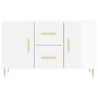 Aparador de madera de ingeniería blanco brillante 100x36x60 cm de vidaXL, Aparadores - Ref: Foro24-828158, Precio: 113,18 €, ...