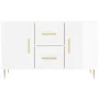 Hochglanzweißes Sideboard aus Holzwerkstoff, 100 x 36 x 60 cm von vidaXL, Sideboards - Ref: Foro24-828158, Preis: 111,48 €, R...