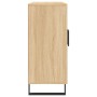 Aparador de madera de ingeniería roble Sonoma 90x34x80 cm de vidaXL, Aparadores - Ref: Foro24-828135, Precio: 90,37 €, Descue...