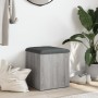 Banco con almacenaje madera ingeniería gris Sonoma 42x42x45 cm en Bancos para recibidores y almacenamiento | Comprar online en F