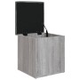 Banco con almacenaje madera ingeniería gris Sonoma 42x42x45 cm en Bancos para recibidores y almacenamiento | Comprar online en F