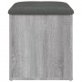 Banco con almacenaje madera ingeniería gris Sonoma 42x42x45 cm en Bancos para recibidores y almacenamiento | Comprar online en F