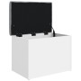 Banco de almacenaje blanco 62x42x45 cm madera de ingeniería en Bancos para recibidores y almacenamiento | Comprar online en Foru