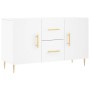 Aparador de madera de ingeniería blanco 100x36x60 cm de vidaXL, Aparadores - Ref: Foro24-828156, Precio: 89,10 €, Descuento: %