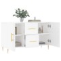 Aparador de madera de ingeniería blanco 100x36x60 cm de vidaXL, Aparadores - Ref: Foro24-828156, Precio: 89,10 €, Descuento: %