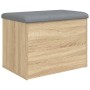 Banco de almacenaje roble Sonoma 62x42x45 cm madera de ingeniería en Bancos para recibidores y almacenamiento | Comprar online e