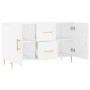 Aparador de madera de ingeniería blanco 100x36x60 cm de vidaXL, Aparadores - Ref: Foro24-828156, Precio: 89,10 €, Descuento: %