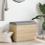 Banco de almacenaje roble Sonoma 62x42x45 cm madera de ingeniería en Bancos para recibidores y almacenamiento | Comprar online e