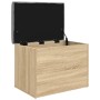 Banco de almacenaje roble Sonoma 62x42x45 cm madera de ingeniería en Bancos para recibidores y almacenamiento | Comprar online e