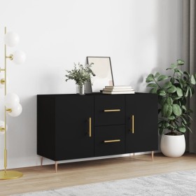 Aparador de madera de ingeniería negro 100x36x60 cm de vidaXL, Aparadores - Ref: Foro24-828157, Precio: 87,80 €, Descuento: %
